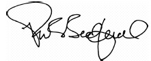 Signature of Peter B. Bedford